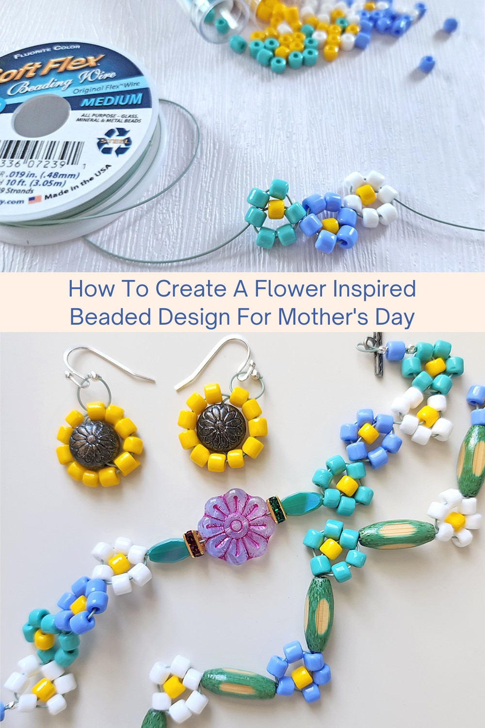 How To Create A Flower Inspired Beaded Design For Mother's Day Collage