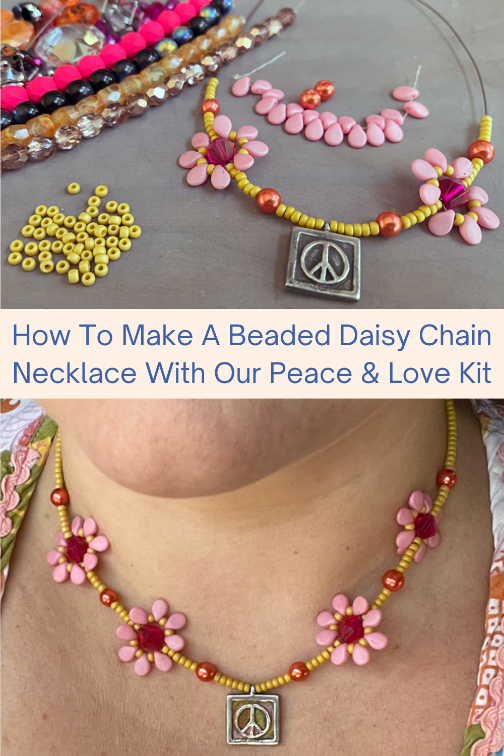 How to make beaded Daisy Bracelets - A girl and a glue gun