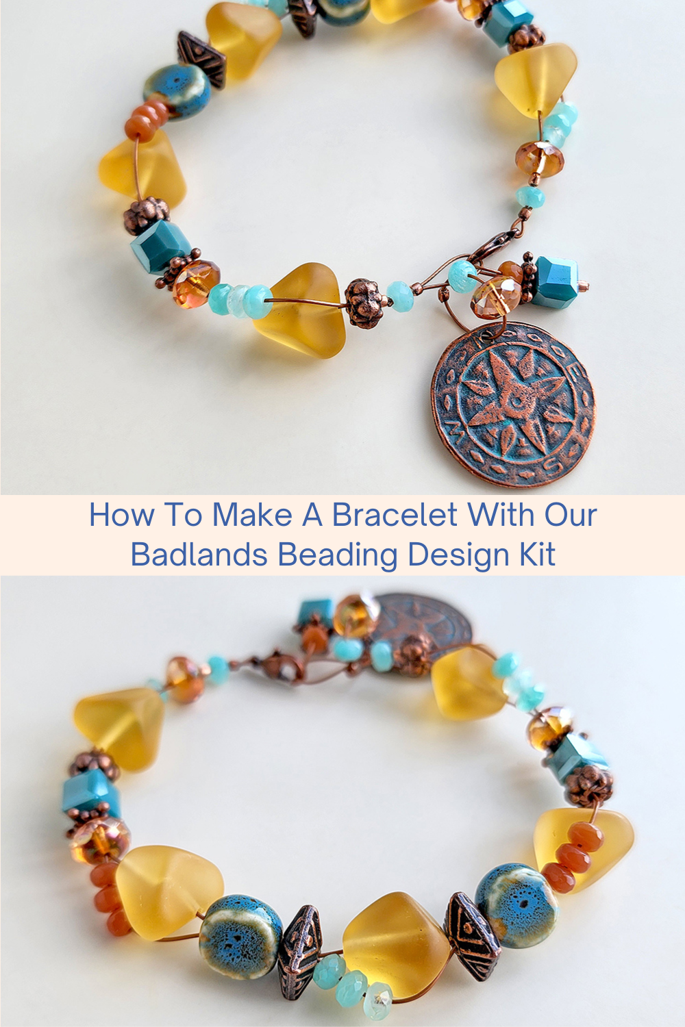 How To Make A Bracelet With Our Badlands Beading Design Kit Collage