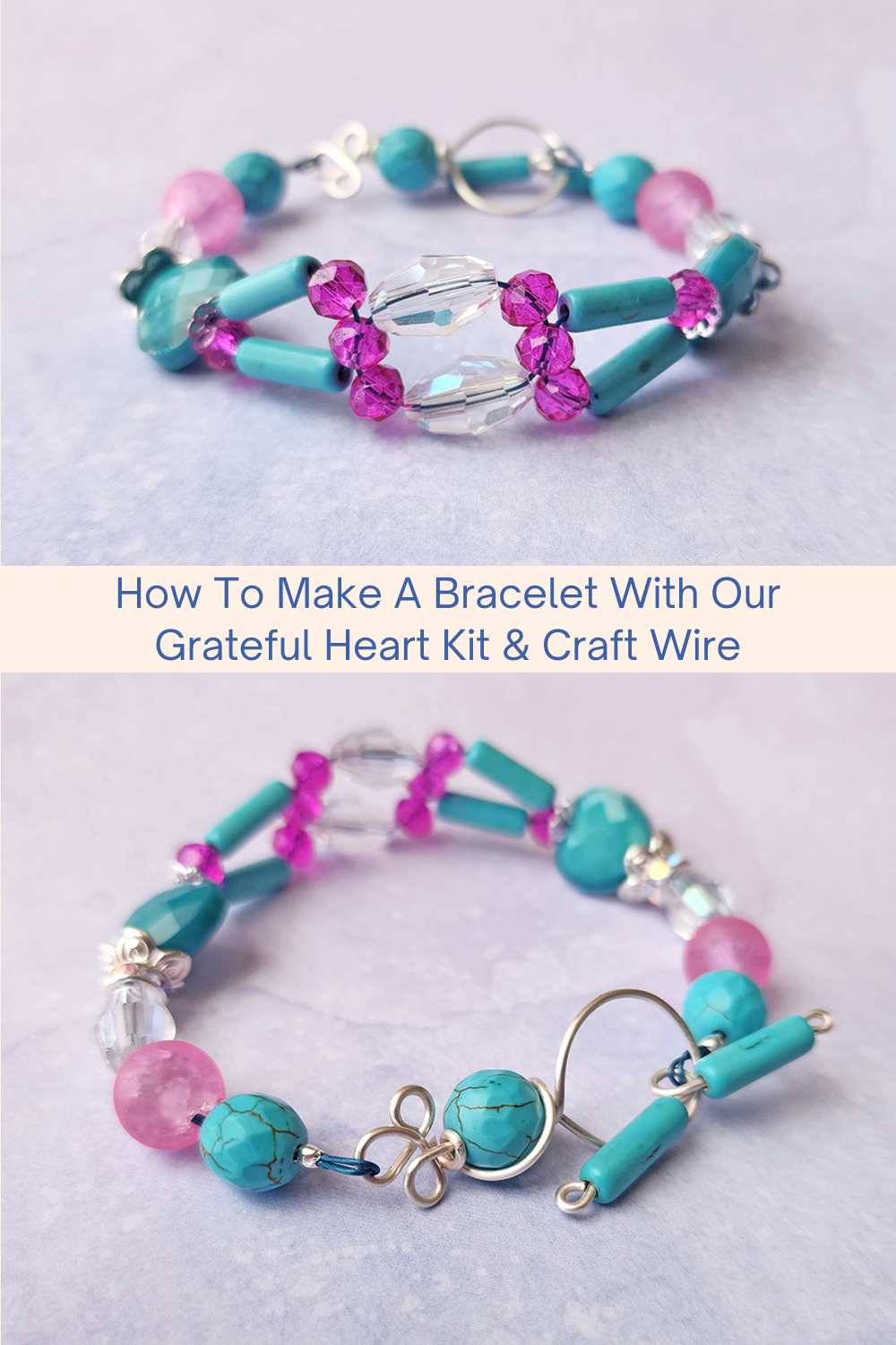 How To Make A Bracelet With Our Grateful Heart Kit & Craft Wire Collage