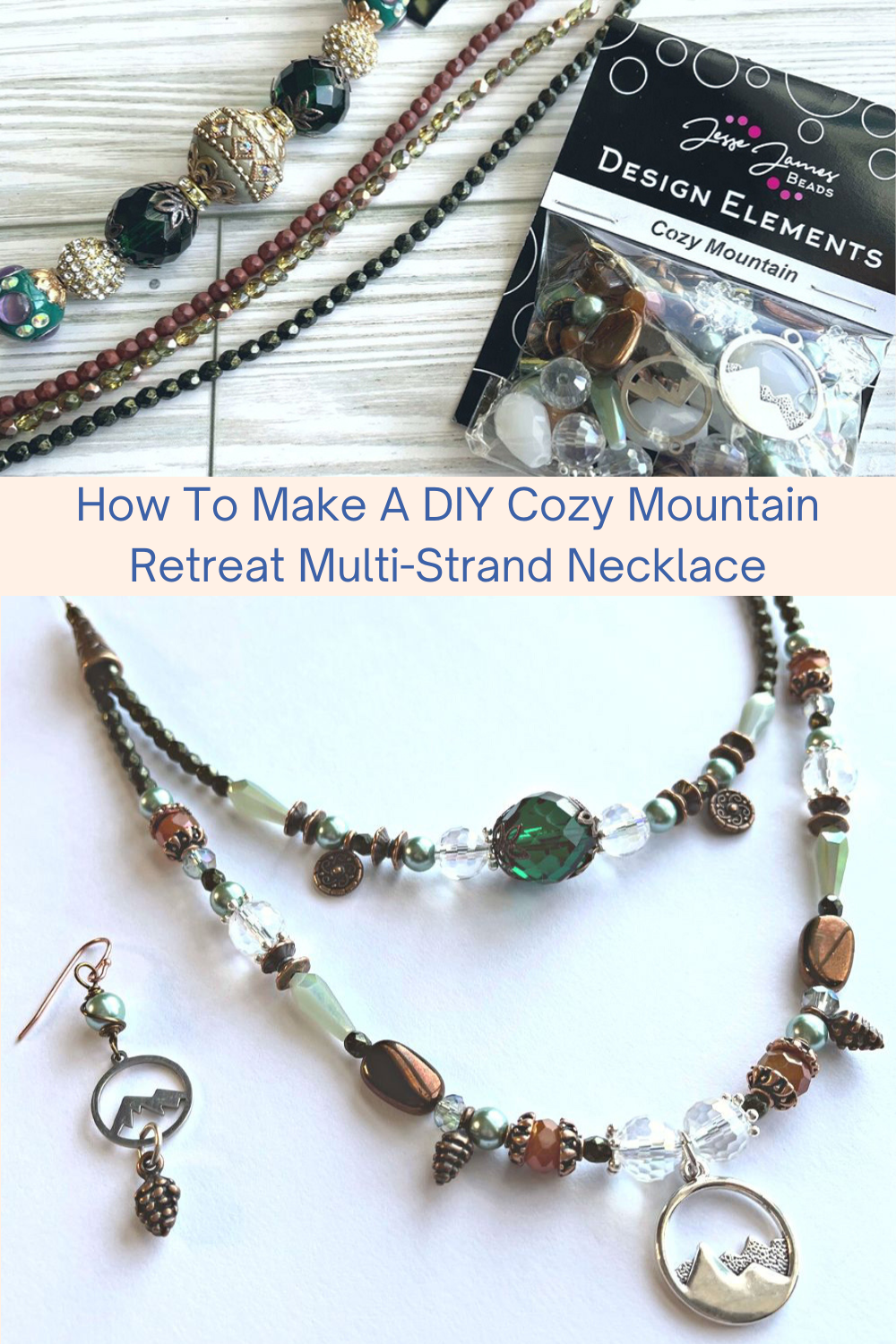 How To Make A DIY Cozy Mountain Retreat Multi-Strand Necklace