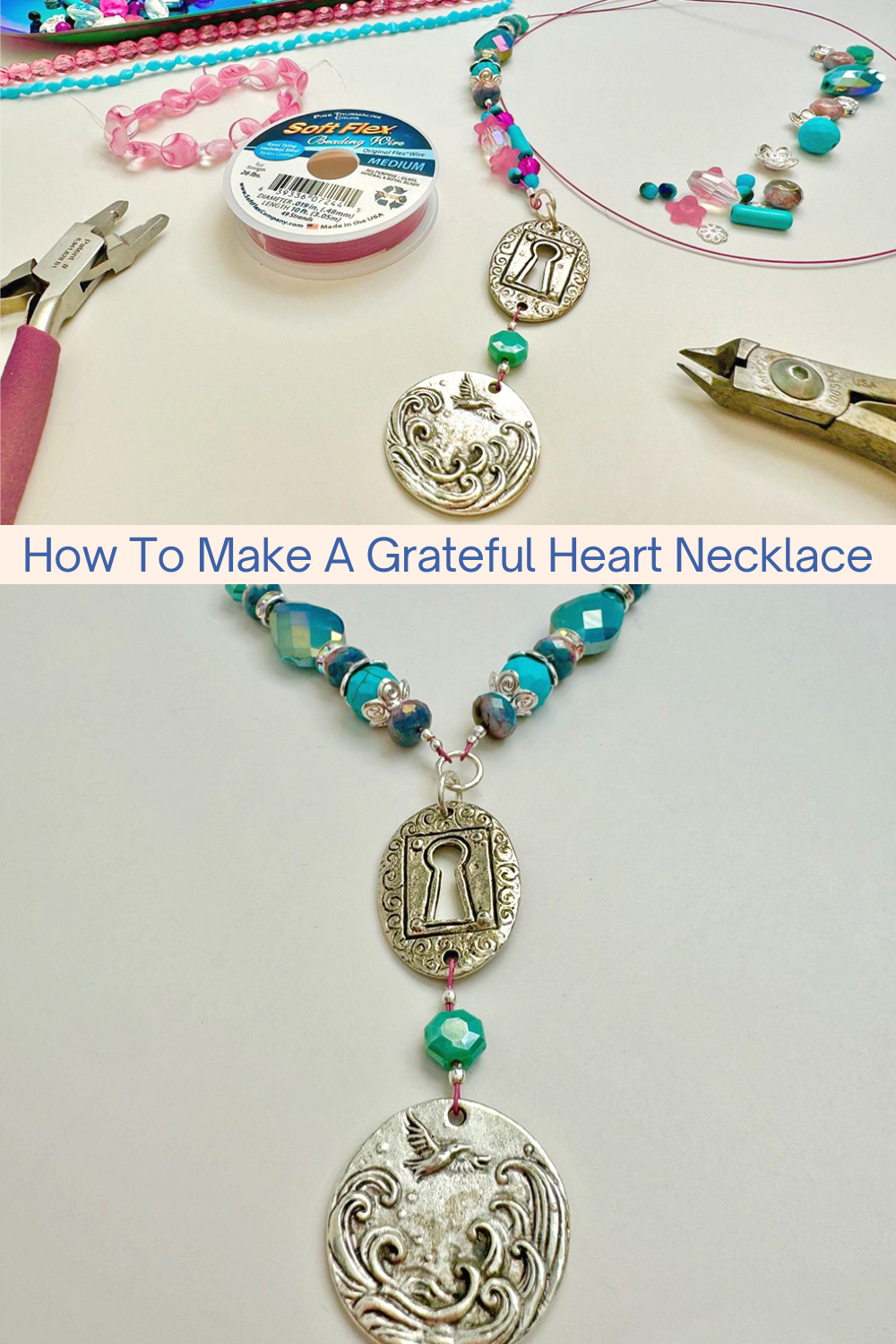 How To Make A Grateful Heart Necklace Collage