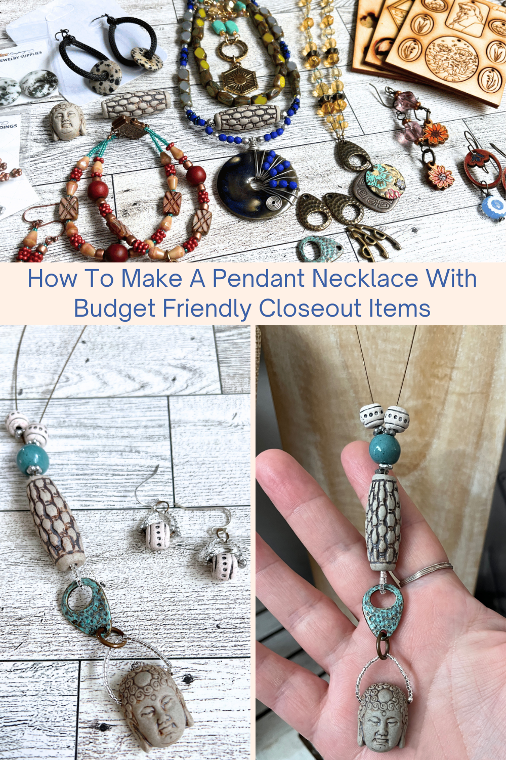 How To Make A Pendant Necklace With Budget Friendly Closeout Items