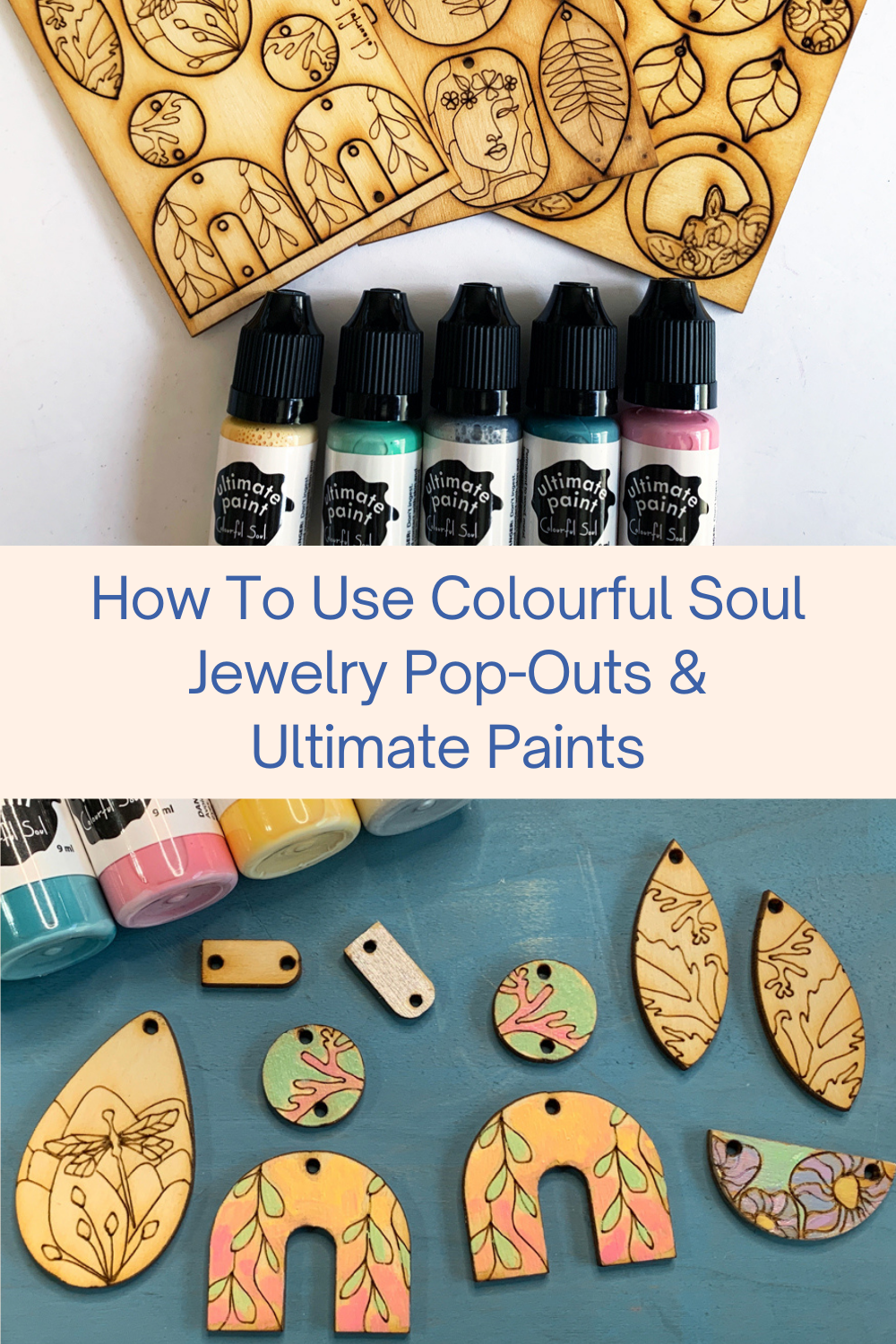How To Use Colourful Soul Jewelry Pop-Outs & Ultimate Paints Collage