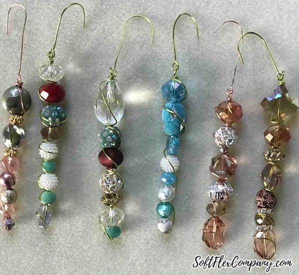 How to make beaded icicle christmas clearance ornaments