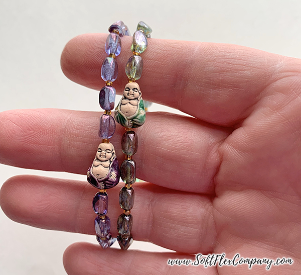 Teeny Tiny Buddha Bracelet with Stretch Magic 5