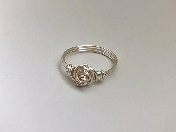 Wire deals rose ring