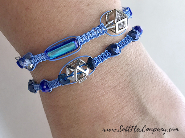 Winter Wonderland Square Knot Macrame Bracelet 7