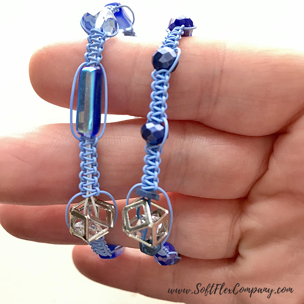 Winter Wonderland Square Knot Macrame Bracelet 3