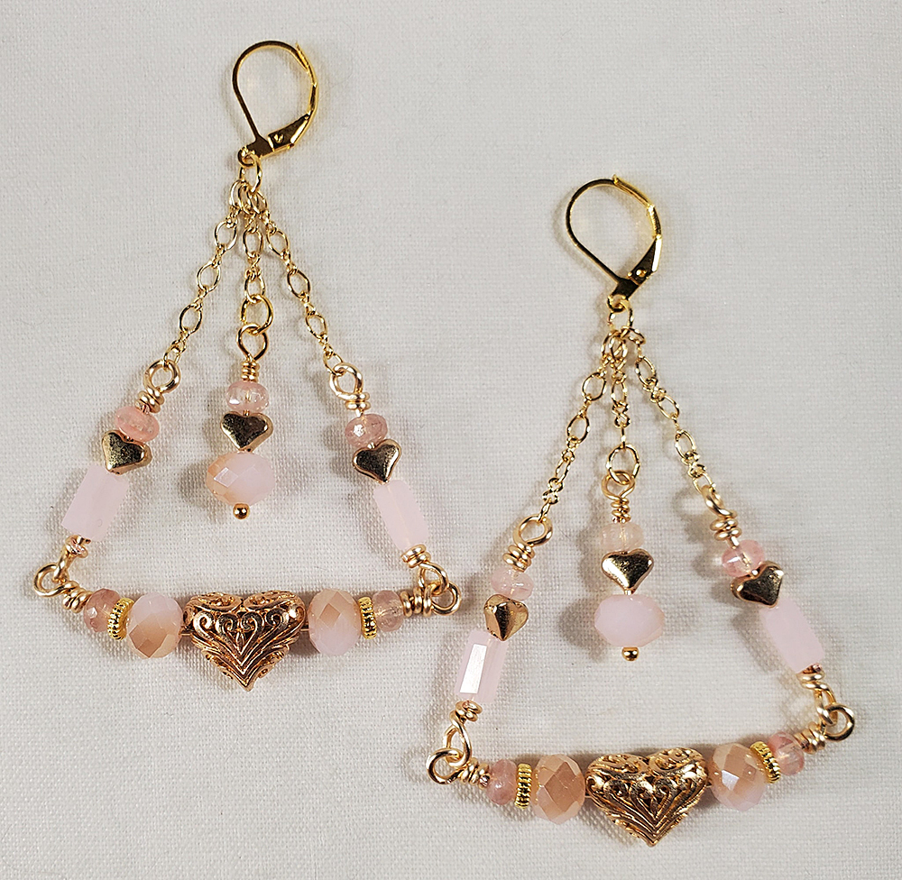 Rosé All Day Earrings by In Rose's Garden