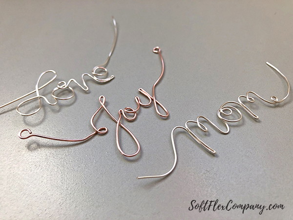 Soft Flex Craft Wire Lettering by James Browning