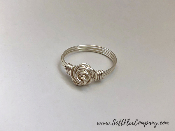 Soft Flex Craft Wire Rose Ring by James Browning