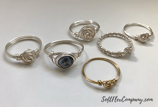 Simple Wire Rings - Wire Rose Ring - Wire Bead Ring - Jewellery Making  Tutorial 