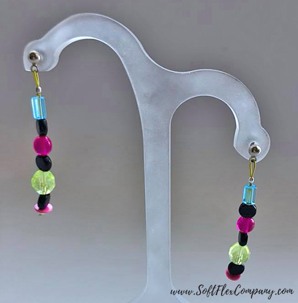 Neon Nights Earrings by James Browning