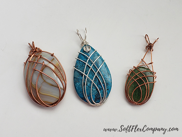 Simple Beginner Cabochon Wire Wrap Pendant Using One Piece,, 40% OFF