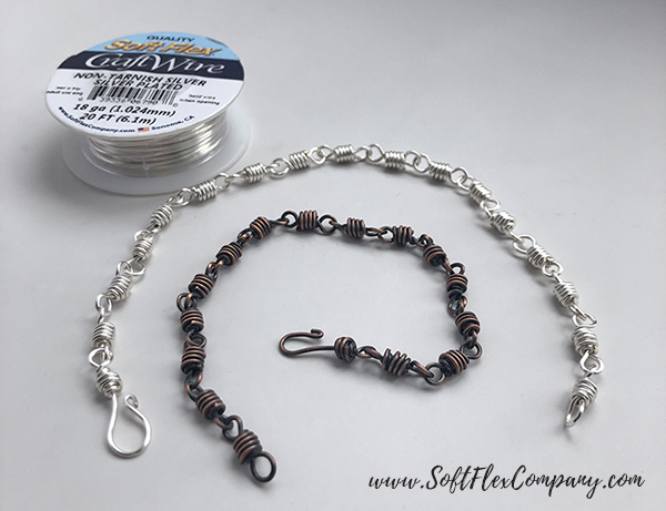 Soft Flex Craft Wire Double Looped Bracelets by James Browning