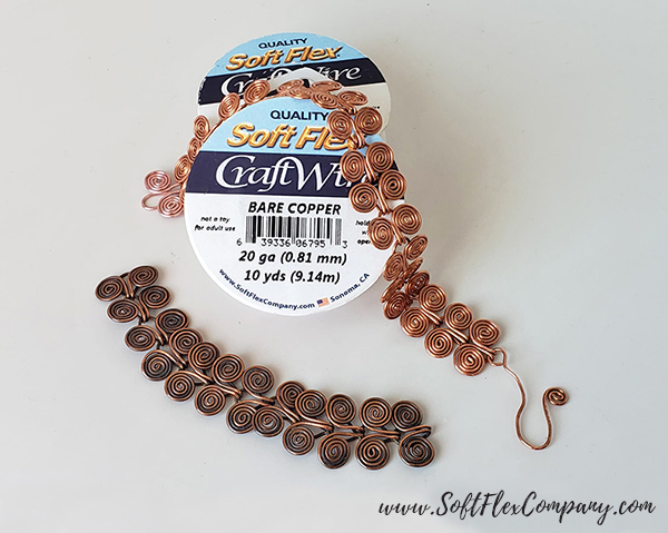 Soft Flex Craft Wire Egyptian Coil Chain by James Browning