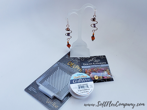 Soft Flex Craft Wire and WigJig Delphi Earrings by James Browning
