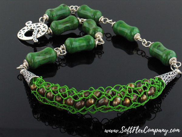 Evergreen Knitted Necklace by Jamie Hogsett