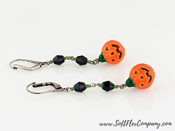 Jack O' Lantern Earrings by Jamie Hogsett