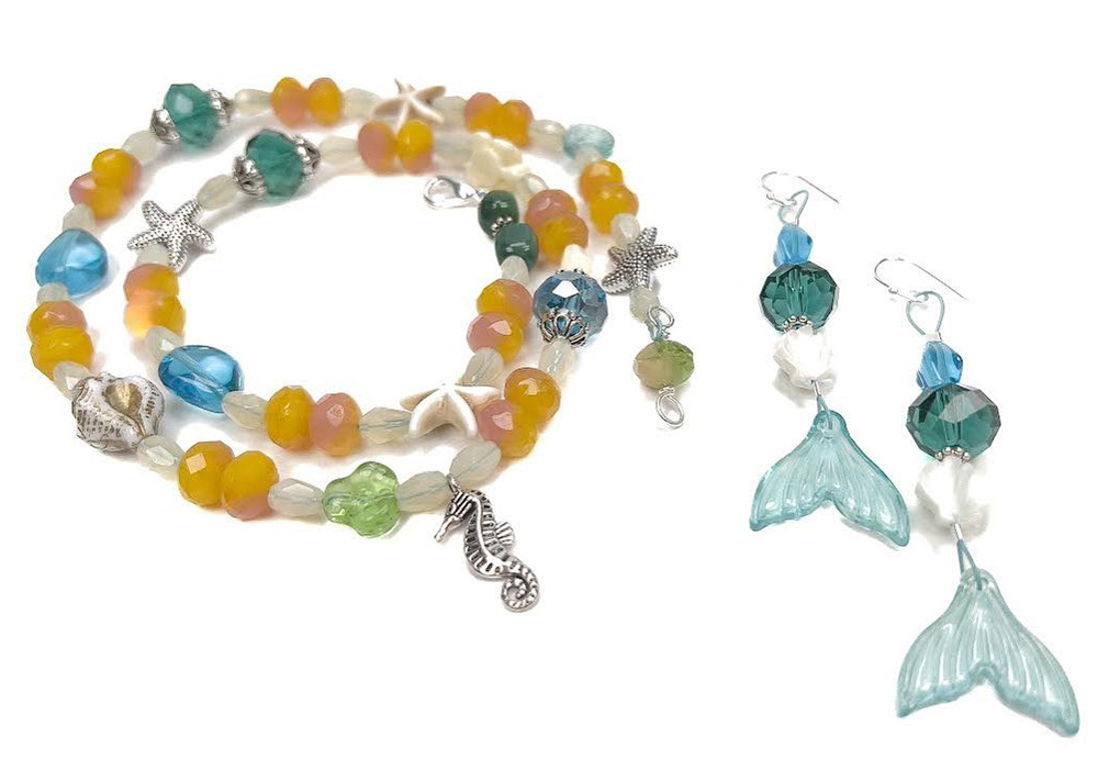 Aloha Bracelet & Earrings by Jamie Yoshida