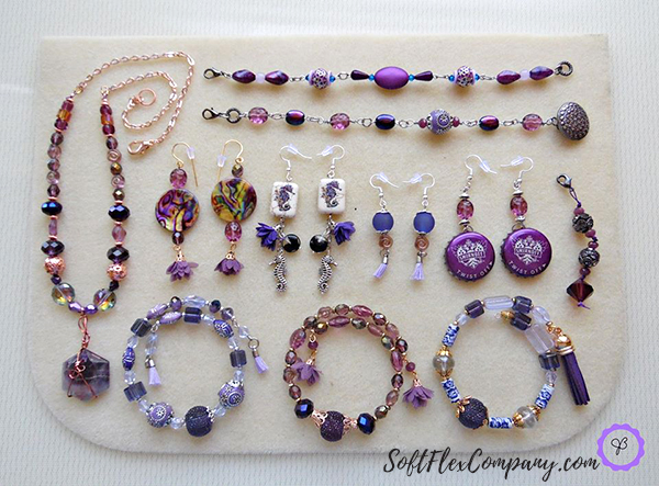 Purple Polka Dot Jewelry by Janet Boyer