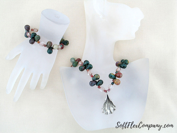 Jasper Delight Necklace And Bracelet Set by Jessica L. Rosenfeld