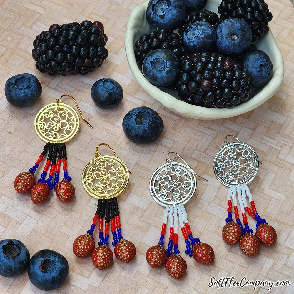 A Very Berry Summer Earrings by Joyce Trowbridge