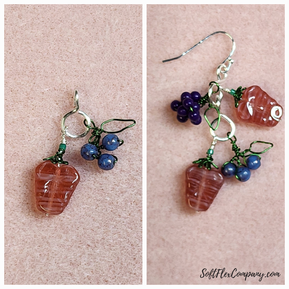 Craft Wire Strawberry & Blueberry Dangles by Joyce Trowbridge