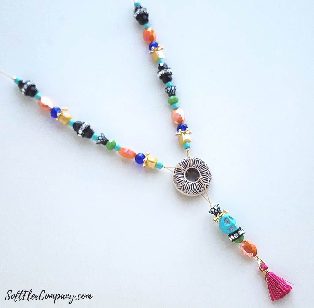 Day Of The Dead Necklace by Joyce Trowbridge