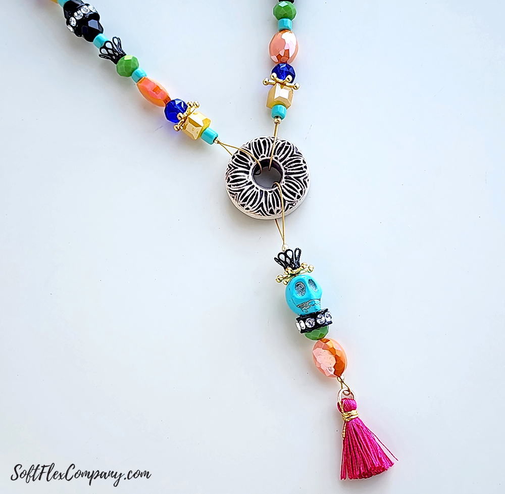 Day Of The Dead Necklace by Joyce Trowbridge