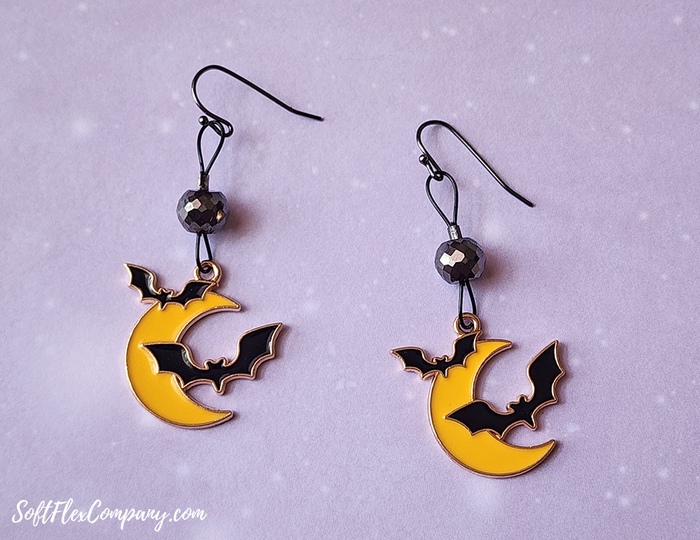 Gone Batty Halloween Earrings by Joyce Trowbridge