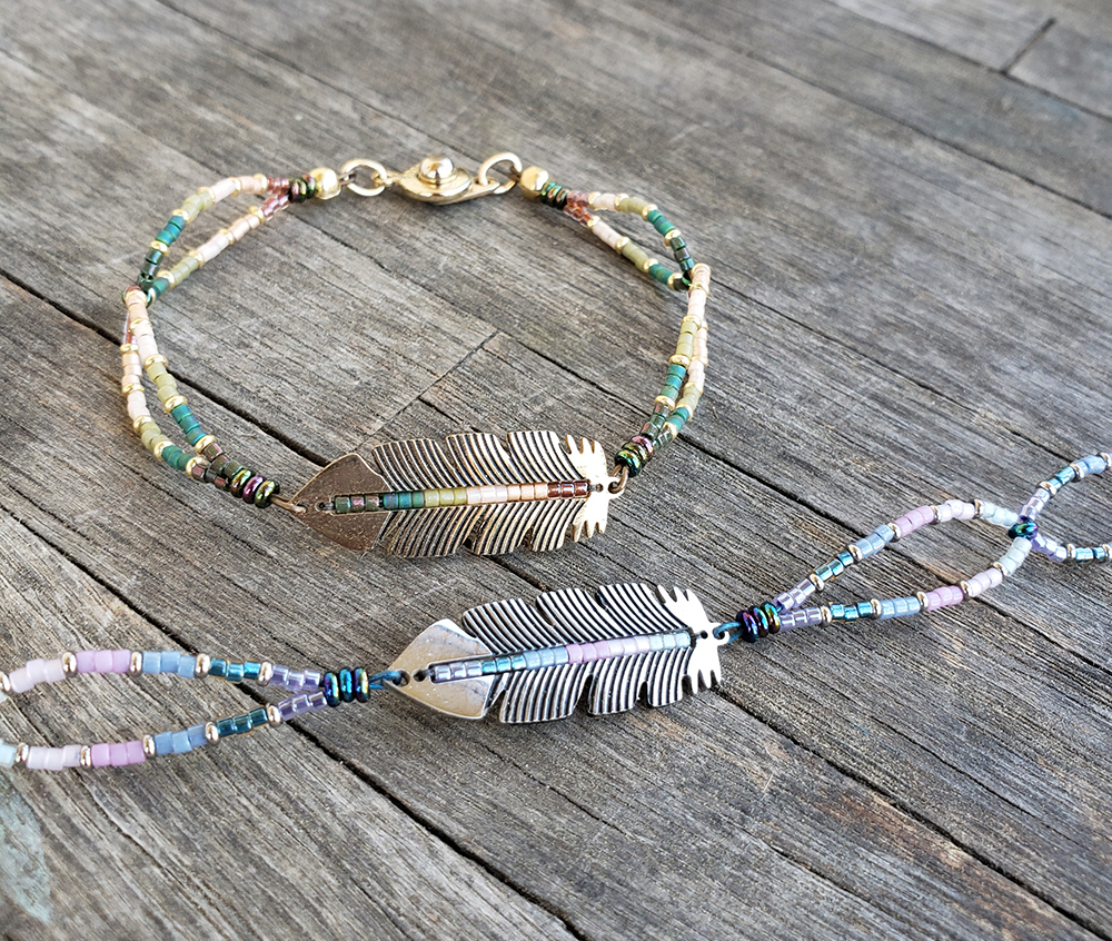 Fantastical Feather Bracelet by Just Bead It