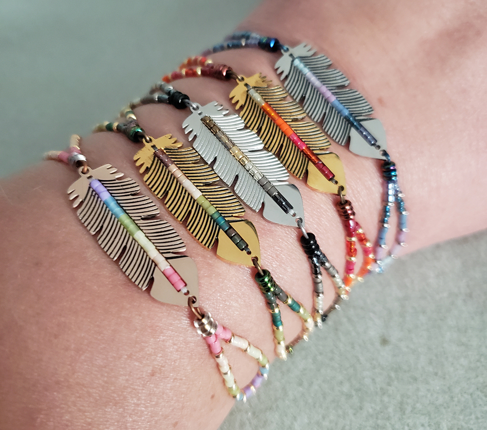 Fantastical Feather Bracelet by Just Bead It