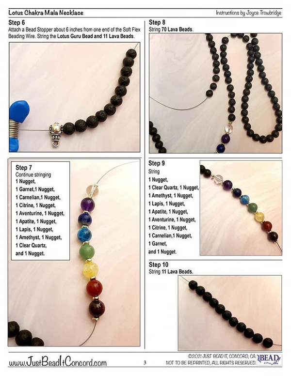 Lotus Chakra Mala Necklace by Just Bead It