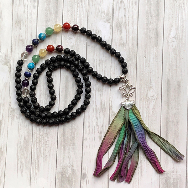 Lotus Chakra Mala Necklace by Just Bead It