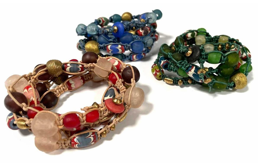 TGBE Beach Glass Wrap Bracelets by Kate Richbourg