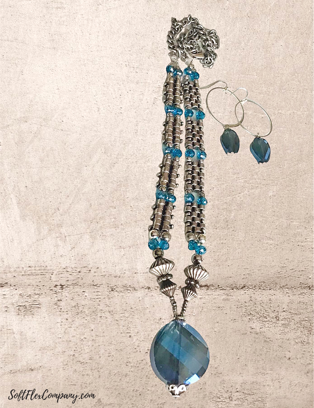 Rainy Day Blues Jewelry Design by Kathy Mott
