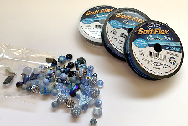 April Showers Bead Mix and Soft Flex Beading Wire