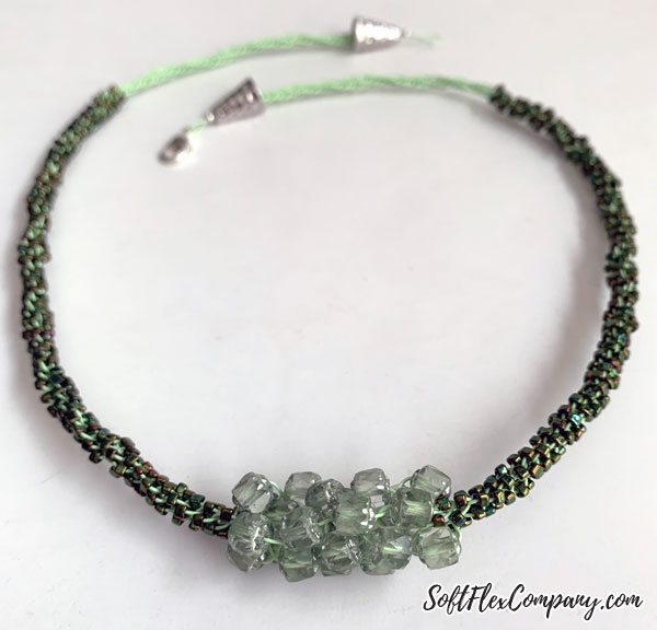 Bead Cluster Kumihimo Braided Necklace by Kristen Fagan