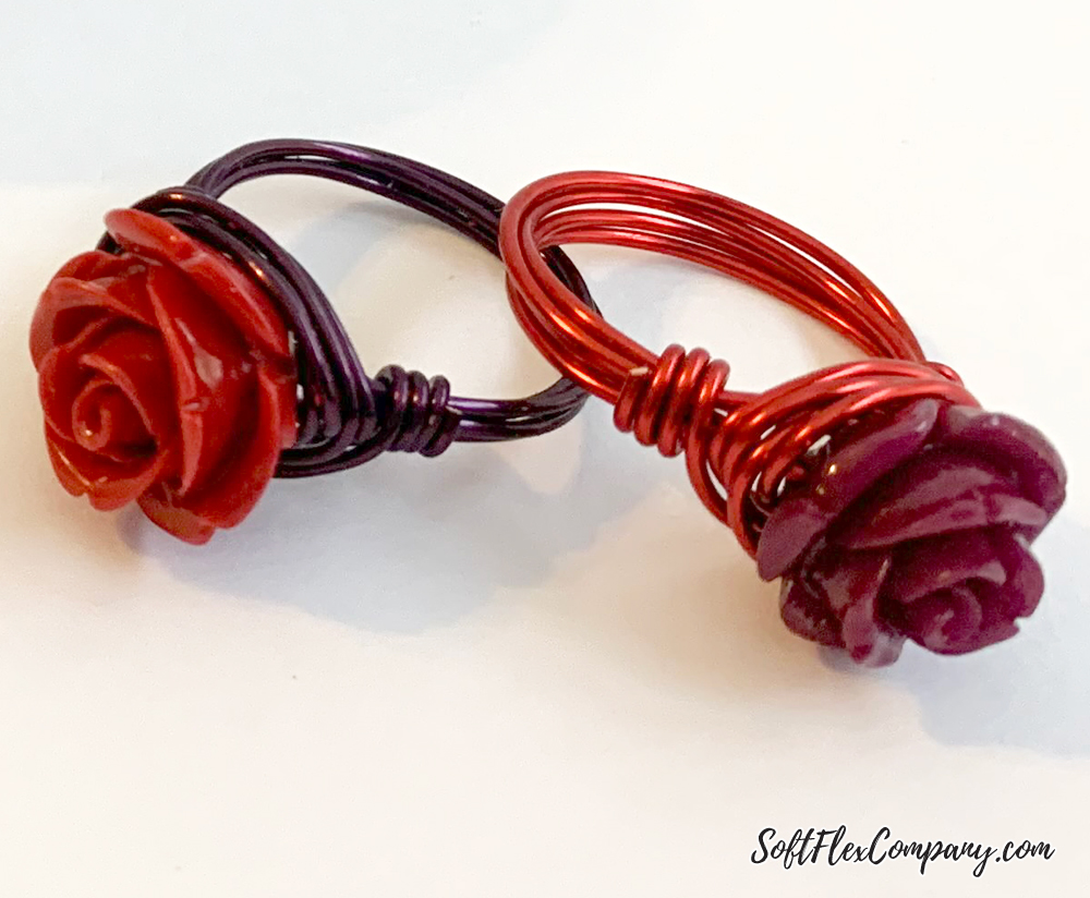Beaded Rose Ring by Kristen Fagan