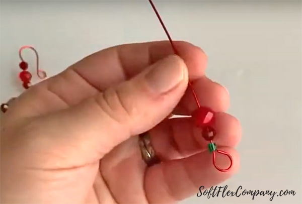 Wire Wrapped Candy Cane Ornament by Kristen Fagan