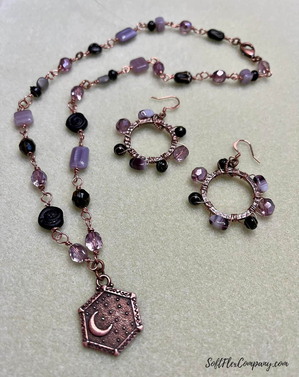 Copper & Purple Jewelry by Kristen Fagan