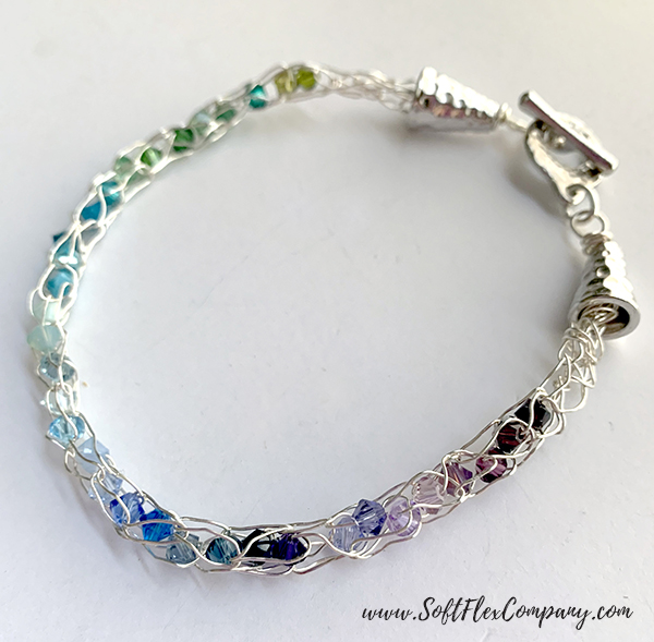 Soft Flex Craft Wire Knitted Bracelet by Kristen Fagan