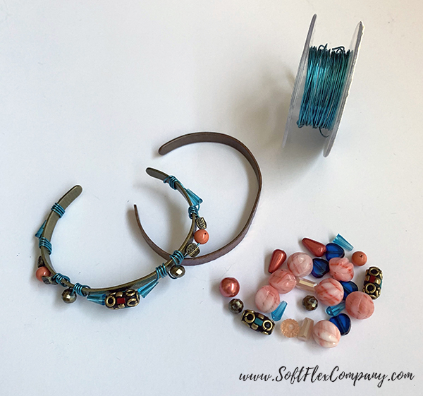 Soft Flex Craft Wire Wrapped Cuff Bracelet by Kristen Fagan