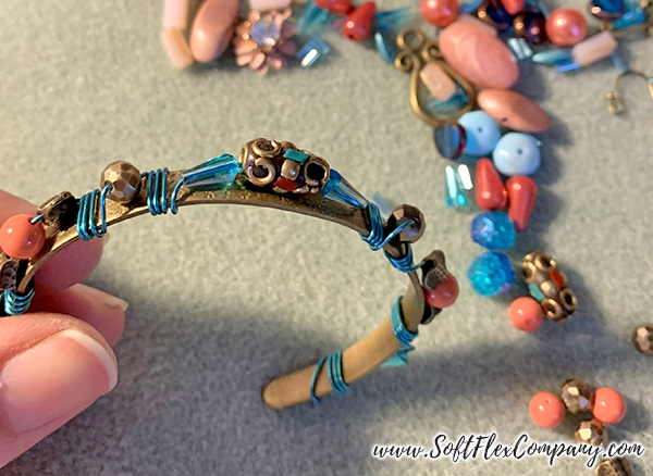 Soft Flex Craft Wire Wrapped Cuff Bracelet by Kristen Fagan