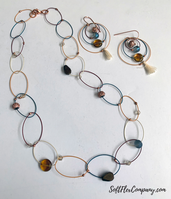 Delicate Multi Circle Necklace & Earrings Set by Kristen Fagan