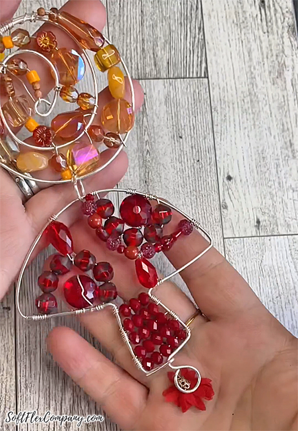 Red Mushroom for Rainbow Beaded Suncatcher by Kristen Fagan Red Mushroom for Rainbow Beaded Suncatcher by Kristen Fagan