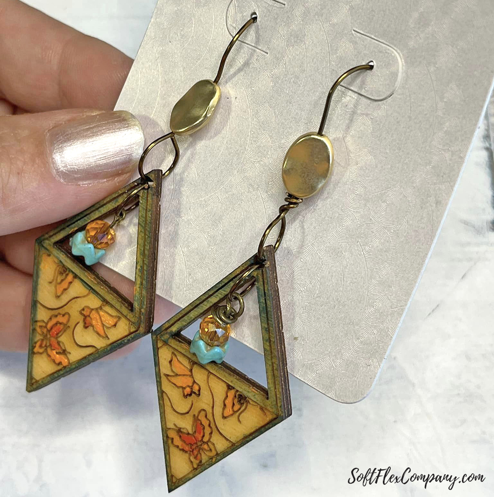 Just Peachy Painted Earrings by Kristen Fagan