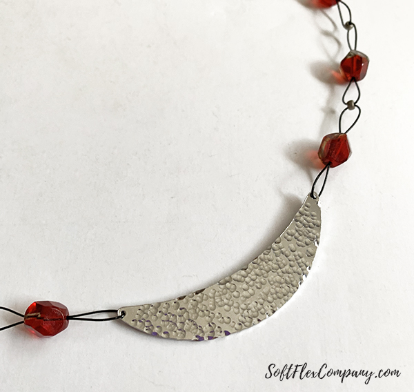 Metal Stamp And Beaded Necklace by Kristen Fagan
